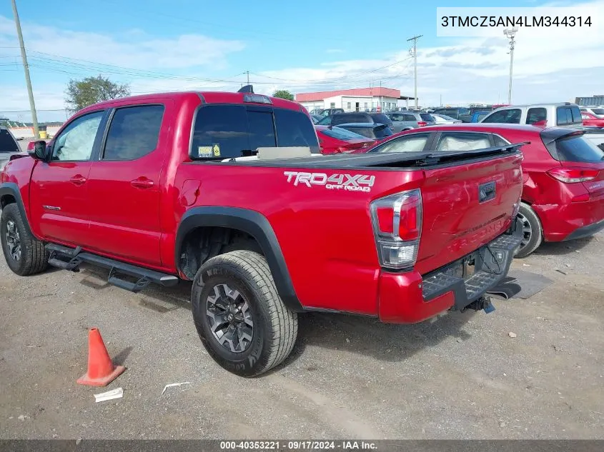 3TMCZ5AN4LM344314 2020 Toyota Tacoma Trd Off-Road