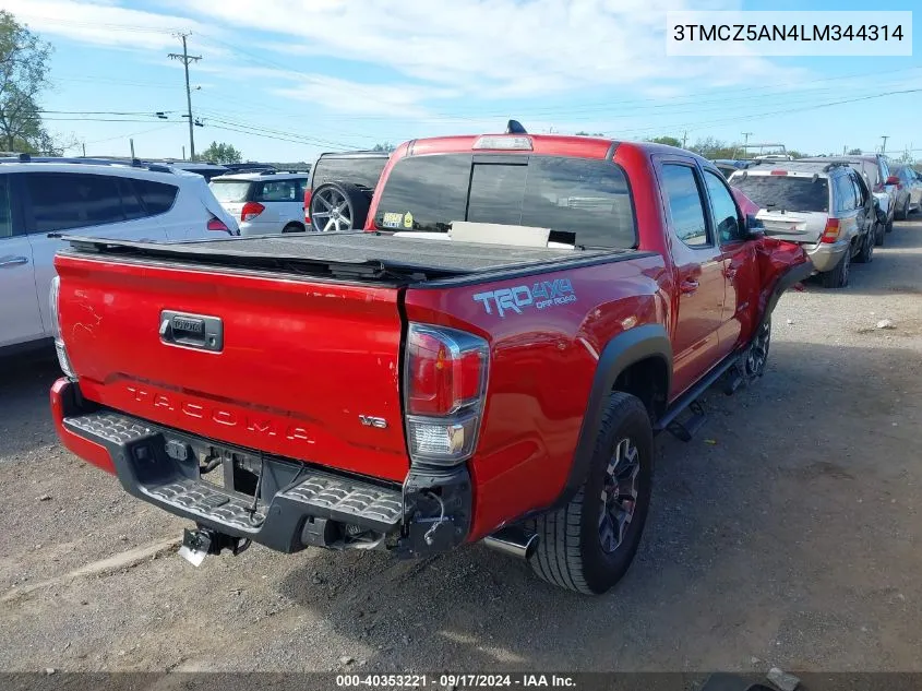 3TMCZ5AN4LM344314 2020 Toyota Tacoma Trd Off-Road