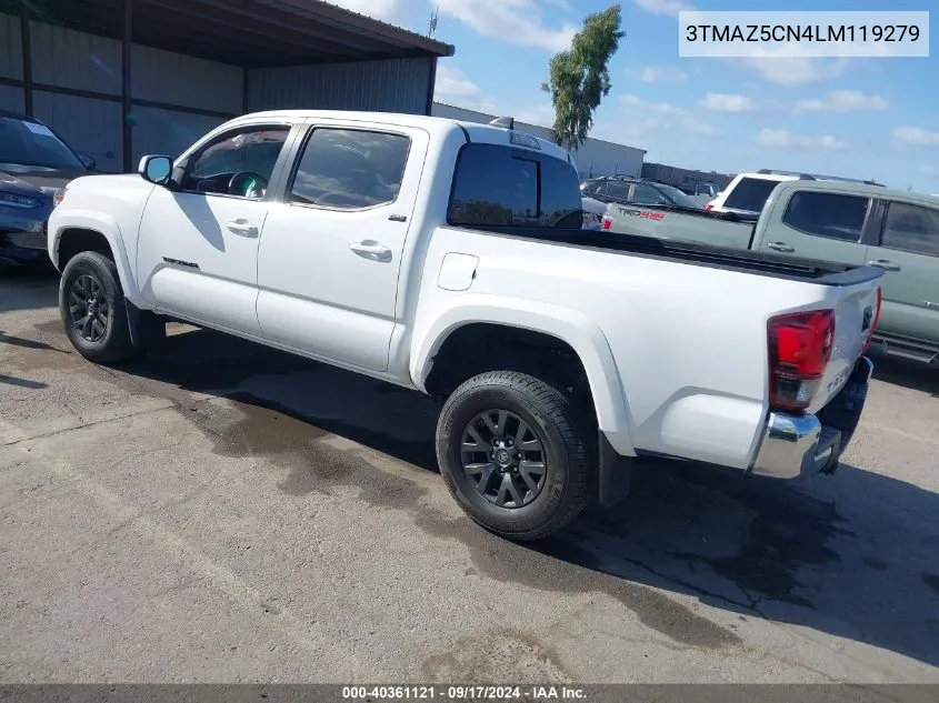 2020 Toyota Tacoma Sr5 V6 VIN: 3TMAZ5CN4LM119279 Lot: 40361121