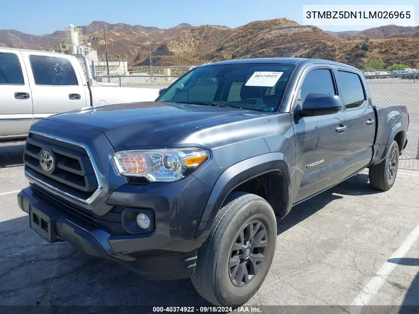 3TMBZ5DN1LM026965 2020 Toyota Tacoma Sr5 V6