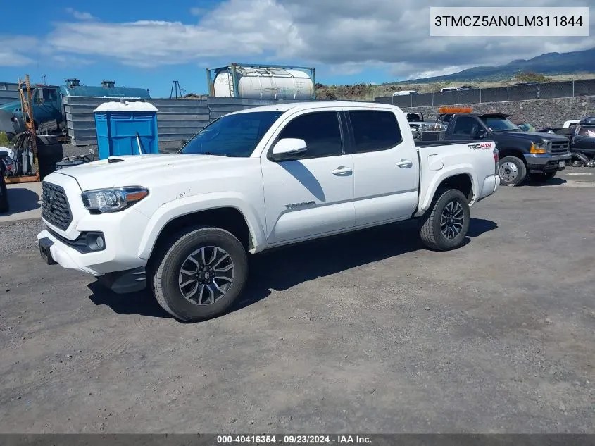 3TMCZ5AN0LM311844 2020 Toyota Tacoma Trd Sport