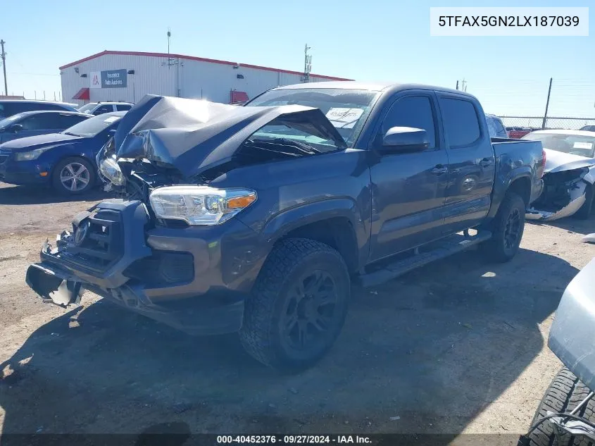 5TFAX5GN2LX187039 2020 Toyota Tacoma Sr