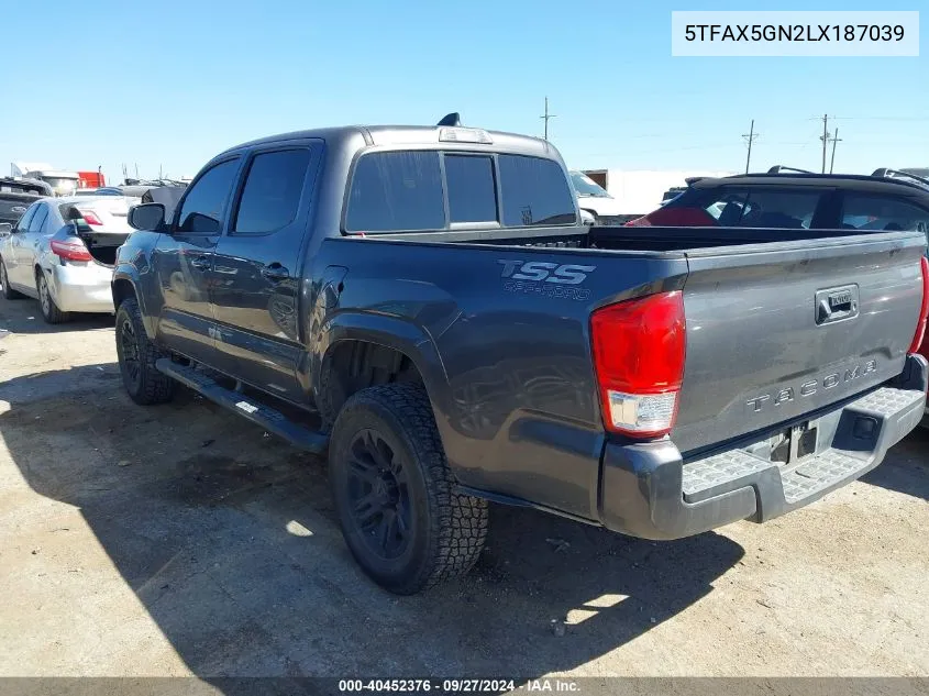 5TFAX5GN2LX187039 2020 Toyota Tacoma Sr