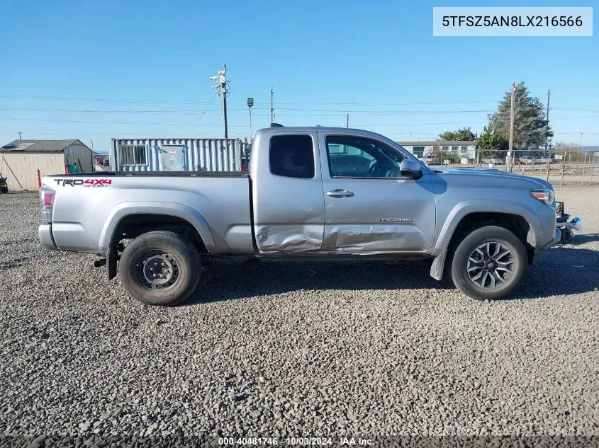 5TFSZ5AN8LX216566 2020 Toyota Tacoma Trd Sport