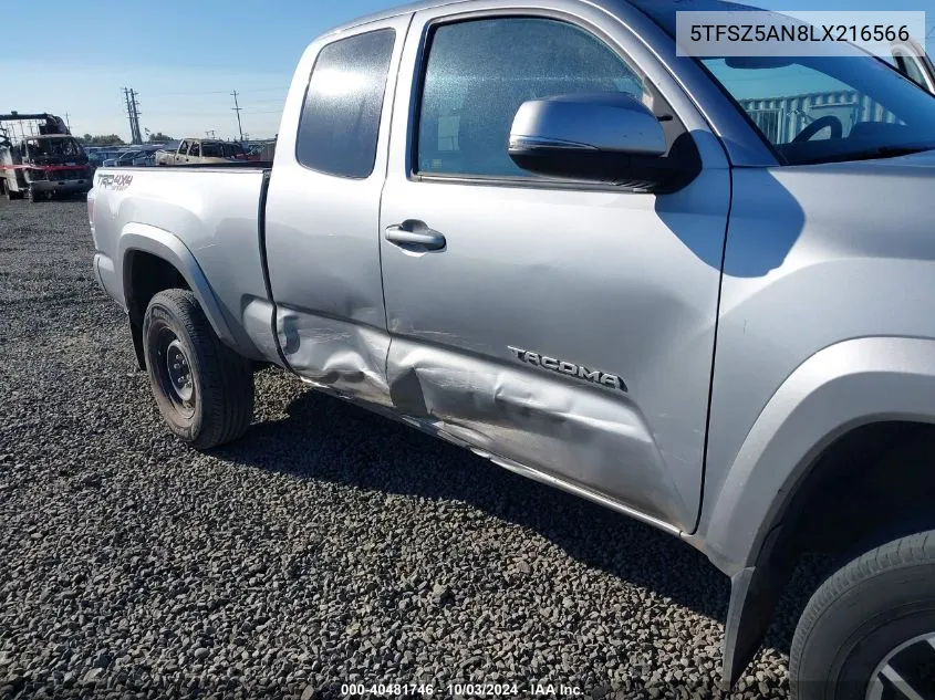 5TFSZ5AN8LX216566 2020 Toyota Tacoma Trd Sport