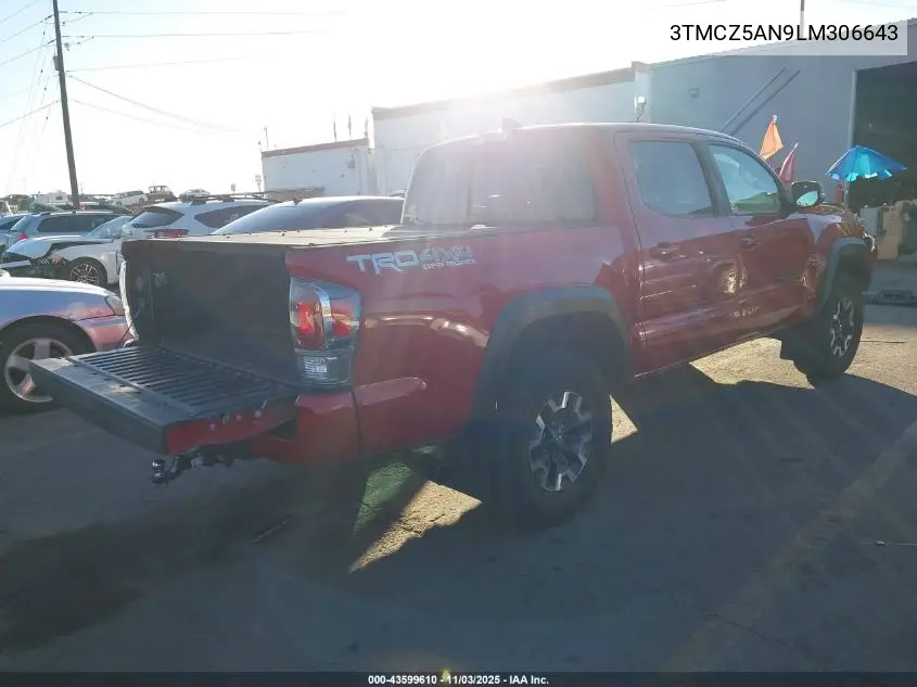 3TMCZ5AN9LM306643 2020 Toyota Tacoma Trd Off-Road