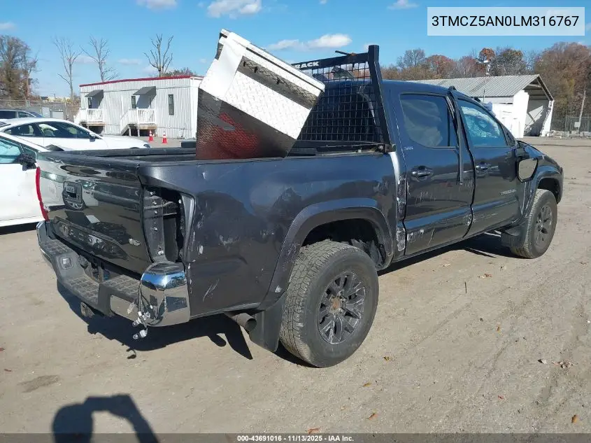 3TMCZ5AN0LM316767 2020 Toyota Tacoma Sr5 V6