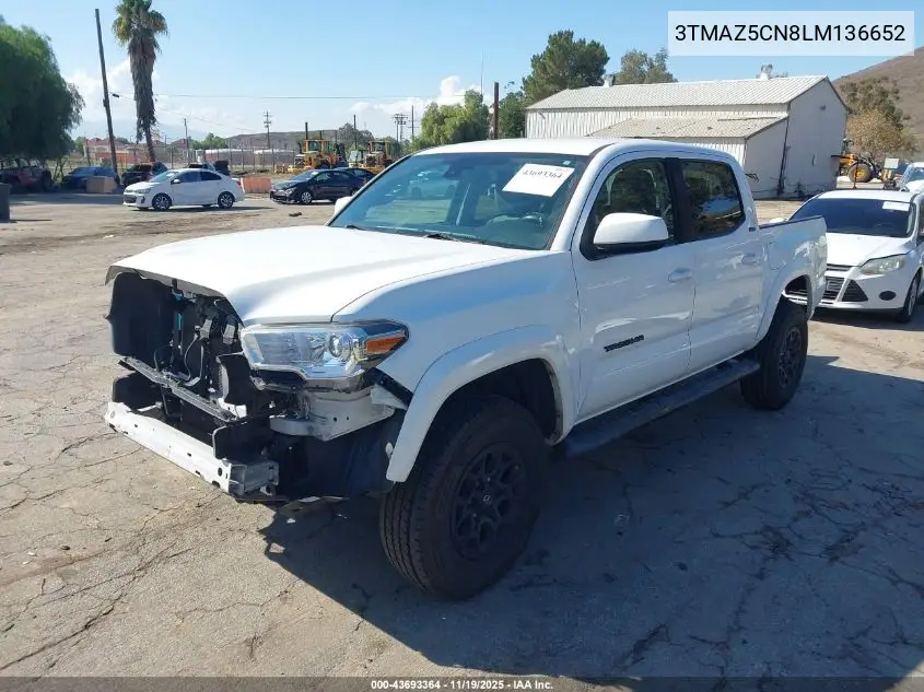 3TMAZ5CN8LM136652 2020 Toyota Tacoma Sr5 V6