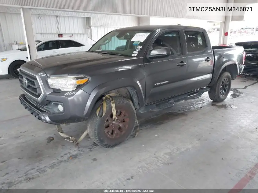 3TMCZ5AN3LM346071 2020 Toyota Tacoma Sr5 V6
