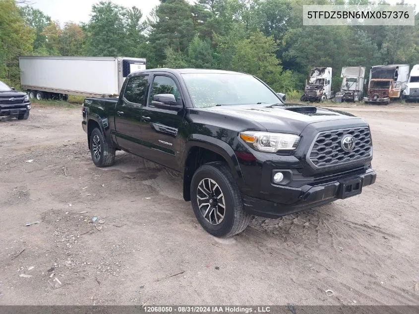 2021 Toyota Tacoma Double Cab/Sr5/Trd Sport/Trd Off Road VIN: 5TFDZ5BN6MX057376 Lot: 12068050