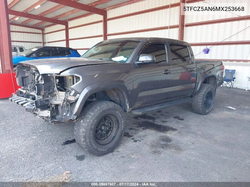 2021 Toyota Tacoma Sr5 V6 VIN: 5TFCZ5AN6MX253668 Lot: 39887607