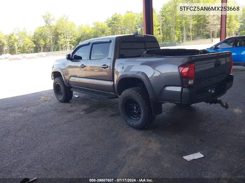 2021 Toyota Tacoma Sr5 V6 VIN: 5TFCZ5AN6MX253668 Lot: 39887607