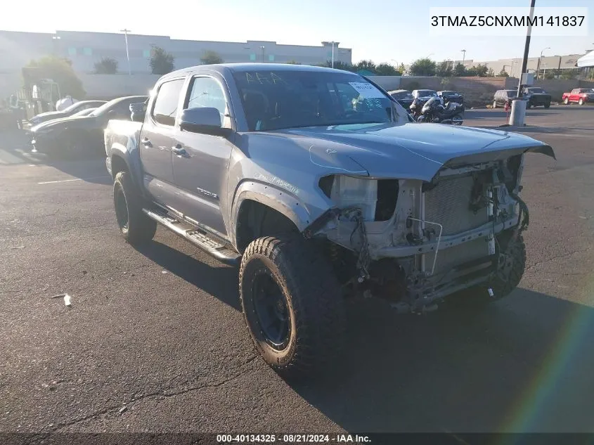 2021 Toyota Tacoma Trd Off-Road VIN: 3TMAZ5CNXMM141837 Lot: 40134325