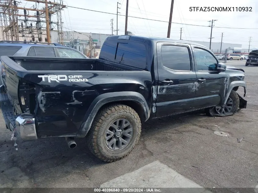 5TFAZ5CN0MX110932 2021 Toyota Tacoma Trd Off-Road