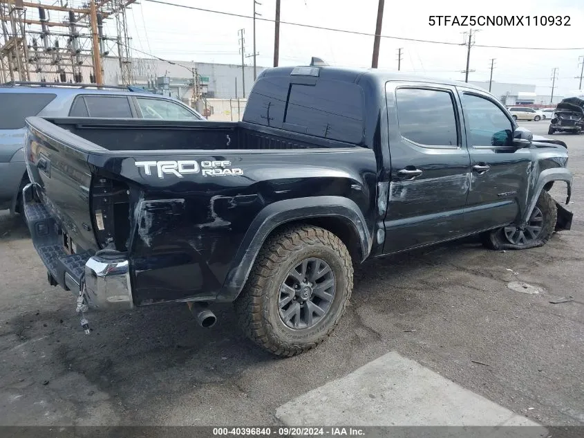 5TFAZ5CN0MX110932 2021 Toyota Tacoma Trd Off-Road