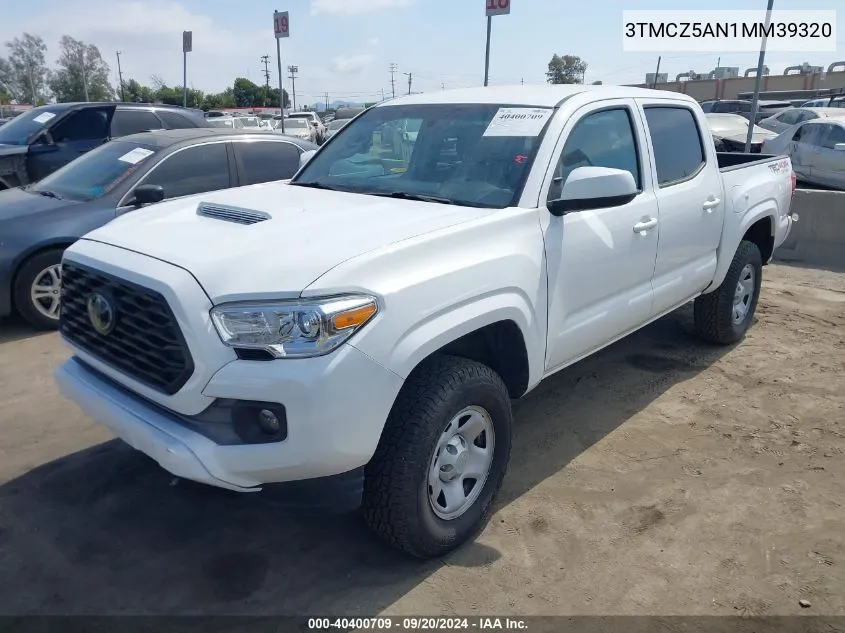 3TMCZ5AN1MM39320 2021 Toyota Tacoma Double Cab/Sr/Sr5/Trd Sport/Trd Off Road/Trd Pro