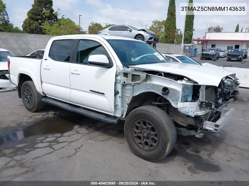 3TMAZ5CN8MM143635 2021 Toyota Tacoma Sr5 V6