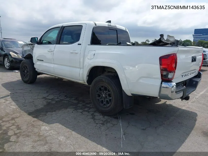 3TMAZ5CN8MM143635 2021 Toyota Tacoma Sr5 V6