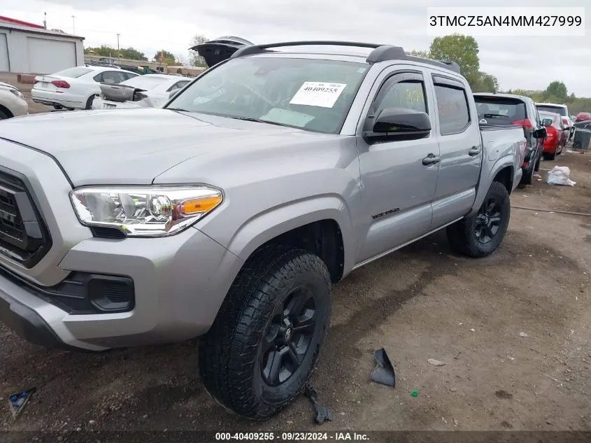 3TMCZ5AN4MM427999 2021 Toyota Tacoma Double Cab/Sr/Sr5/Trd Sport/Trd Off Road/Trd Pro