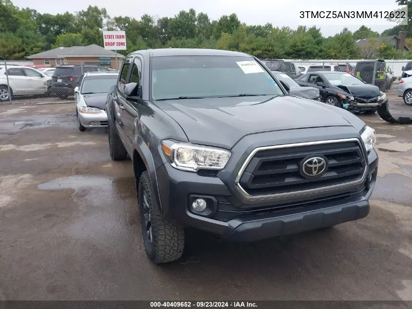 2021 Toyota Tacoma Sr5 V6 VIN: 3TMCZ5AN3MM412622 Lot: 40409652