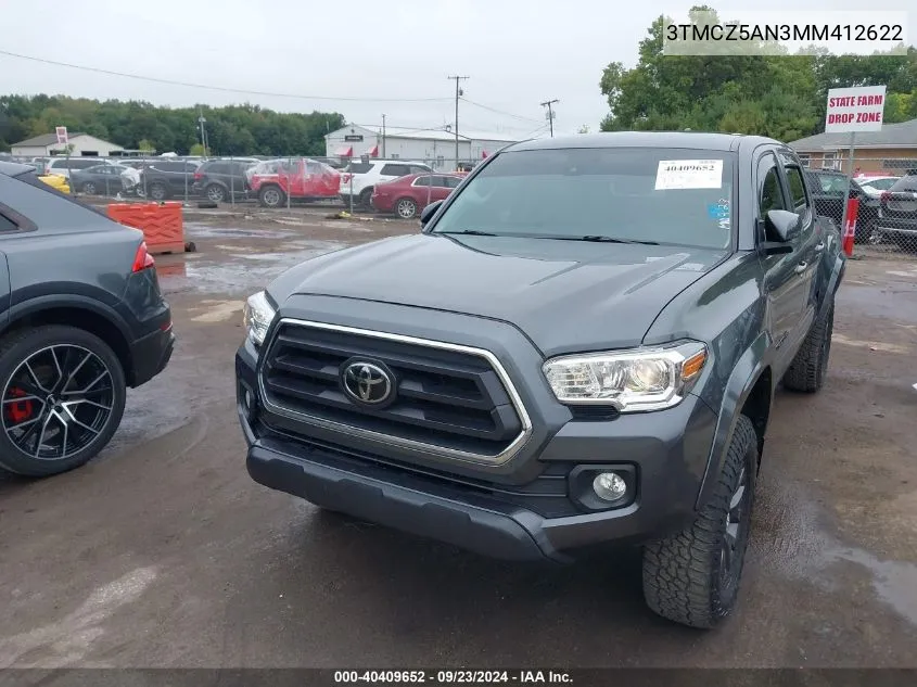 3TMCZ5AN3MM412622 2021 Toyota Tacoma Sr5 V6