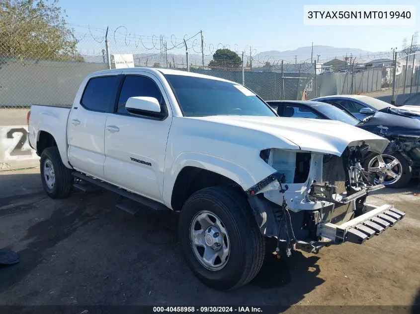 3TYAX5GN1MT019940 2021 Toyota Tacoma Sr5