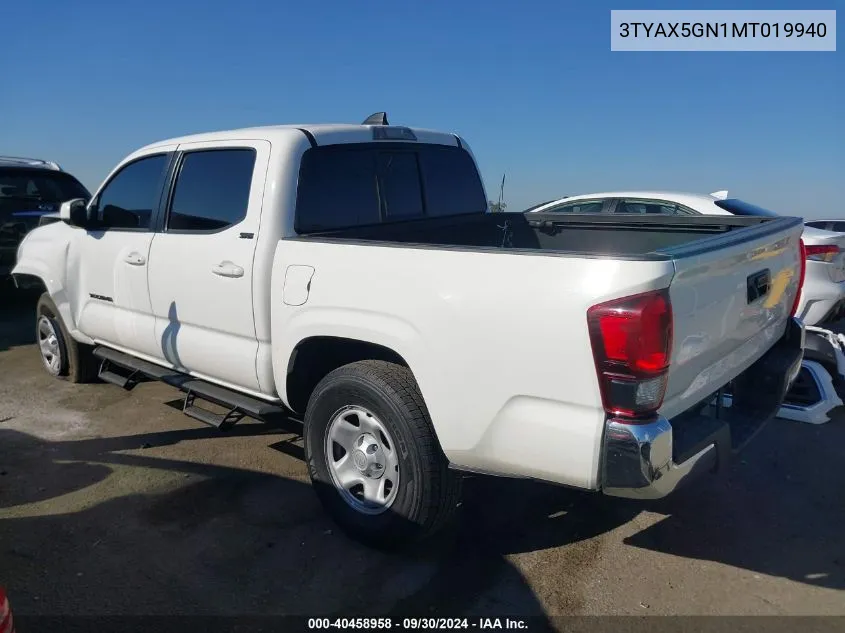 3TYAX5GN1MT019940 2021 Toyota Tacoma Sr5