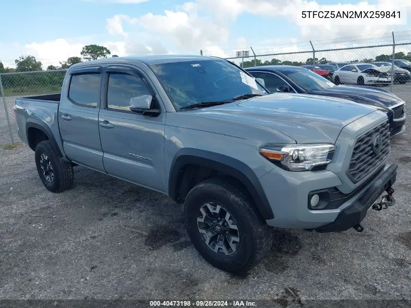 5TFCZ5AN2MX259841 2021 Toyota Tacoma Trd Off-Road