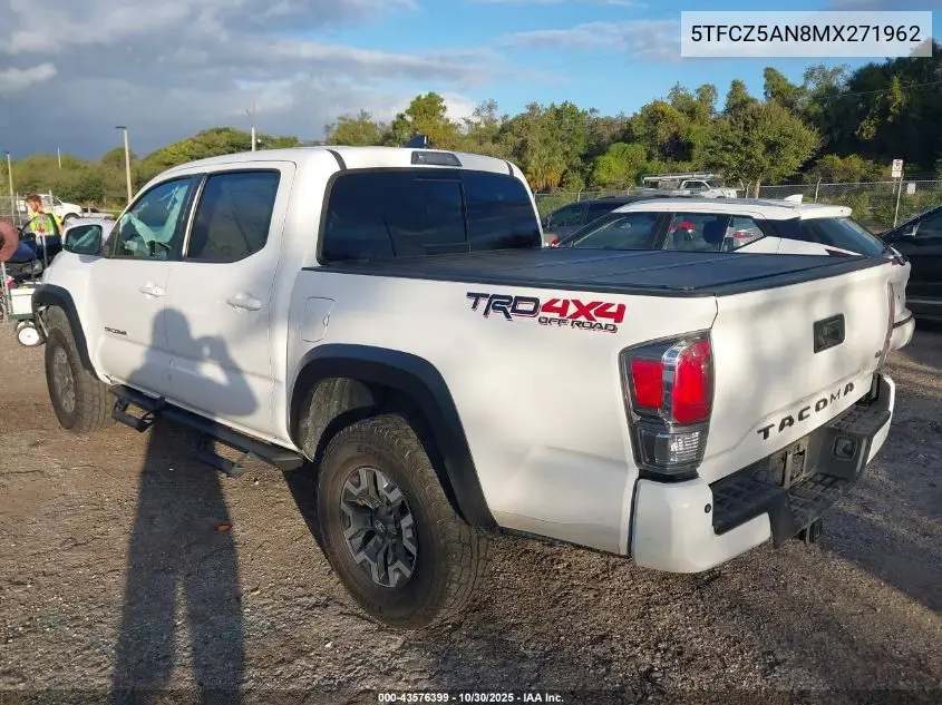 5TFCZ5AN8MX271962 2021 Toyota Tacoma Trd Off-Road