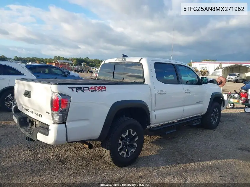 5TFCZ5AN8MX271962 2021 Toyota Tacoma Trd Off-Road