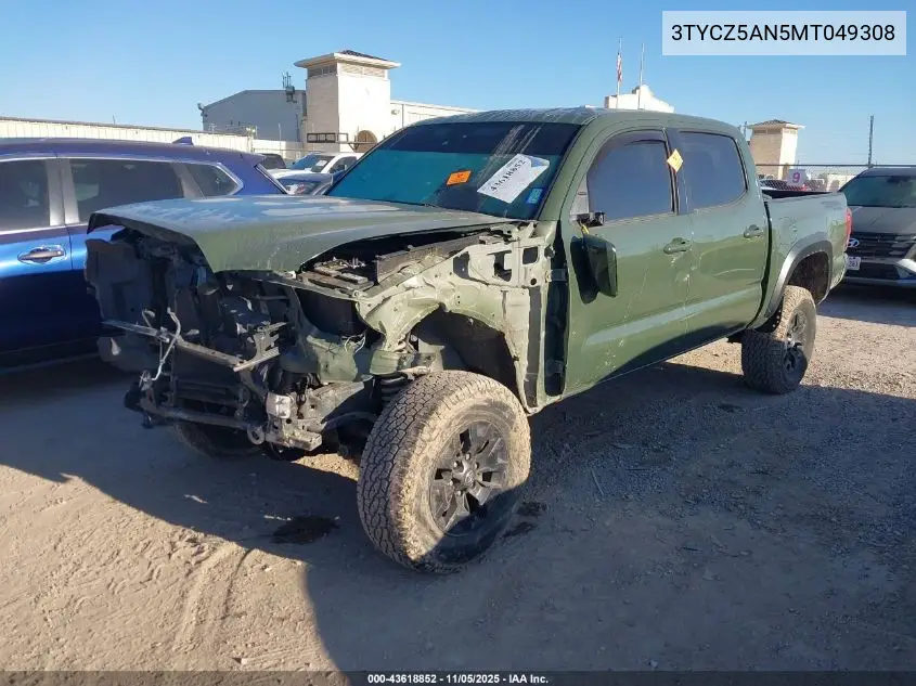 3TYCZ5AN5MT049308 2021 Toyota Tacoma Trd Off-Road