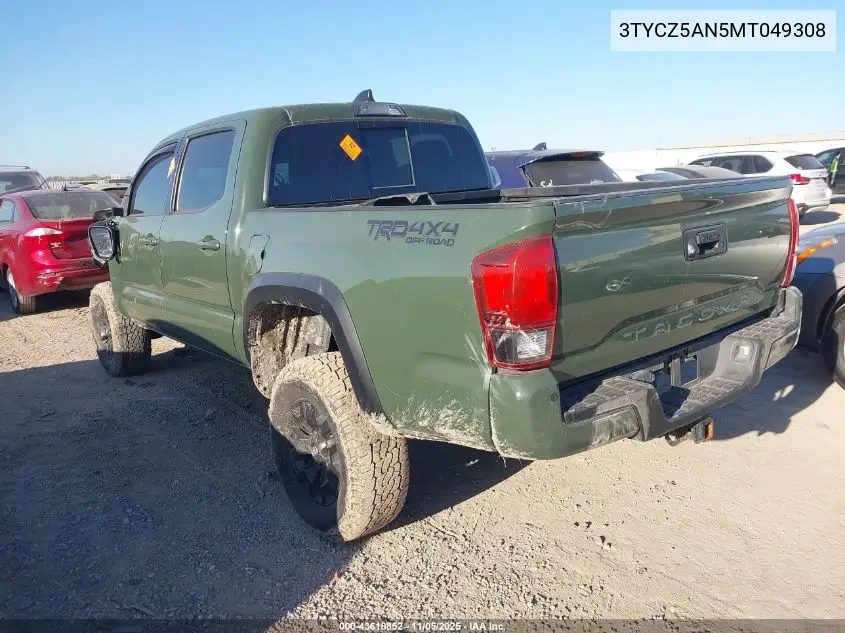 3TYCZ5AN5MT049308 2021 Toyota Tacoma Trd Off-Road