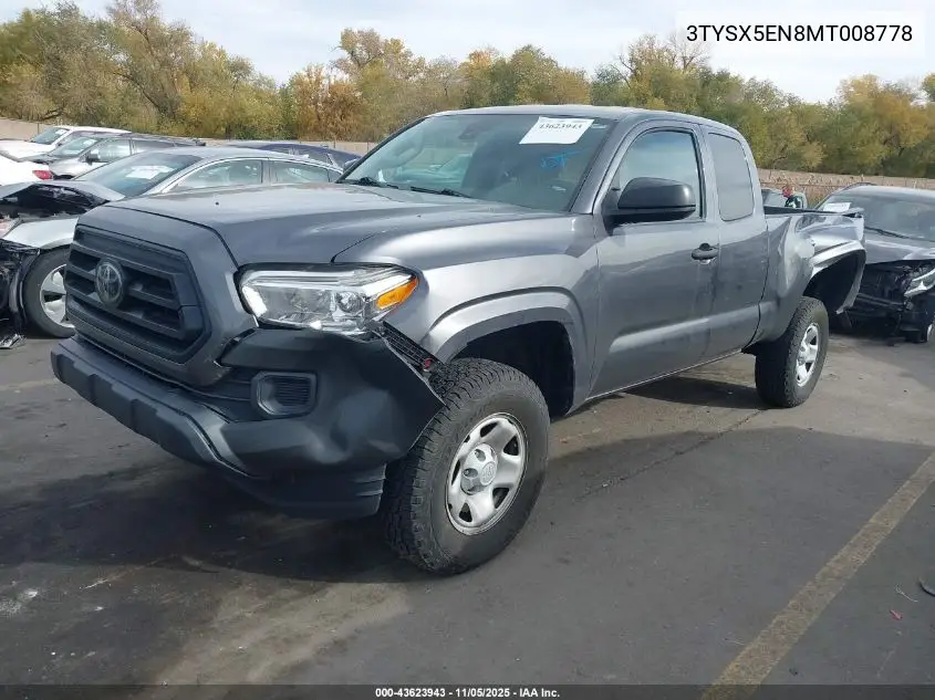 3TYSX5EN8MT008778 2021 Toyota Tacoma Sr