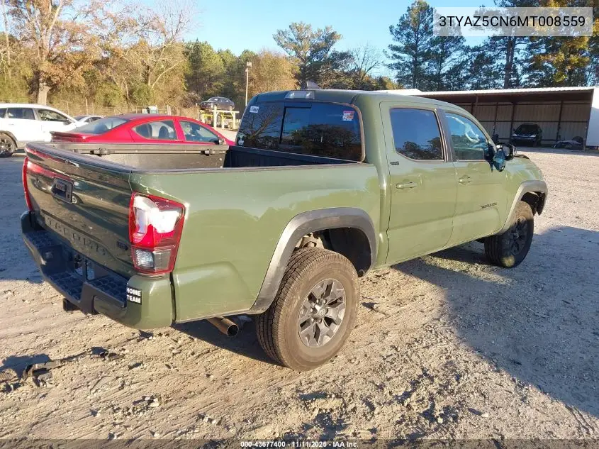 3TYAZ5CN6MT008559 2021 Toyota Tacoma Sr5 V6
