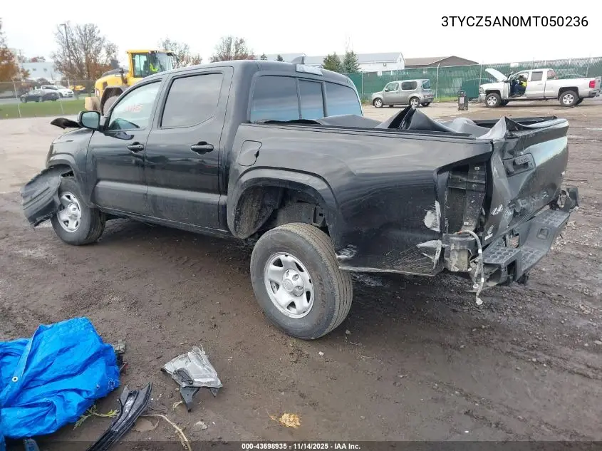 3TYCZ5AN0MT050236 2021 Toyota Tacoma Sr V6