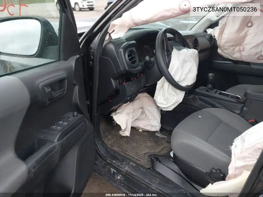 3TYCZ5AN0MT050236 2021 Toyota Tacoma Sr V6