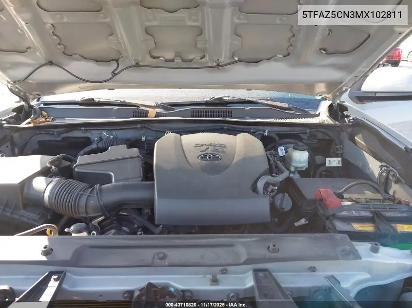5TFAZ5CN3MX102811 2021 Toyota Tacoma Sr5 V6