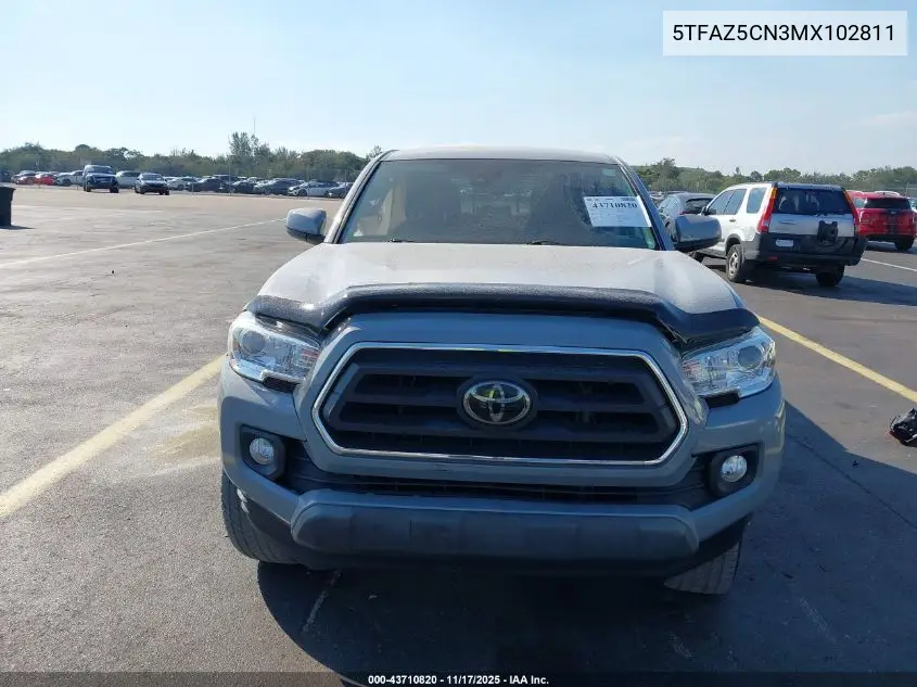 5TFAZ5CN3MX102811 2021 Toyota Tacoma Sr5 V6