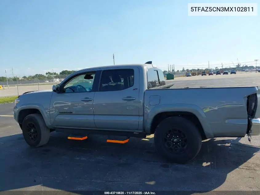 5TFAZ5CN3MX102811 2021 Toyota Tacoma Sr5 V6