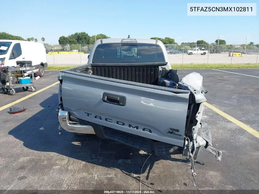 5TFAZ5CN3MX102811 2021 Toyota Tacoma Sr5 V6