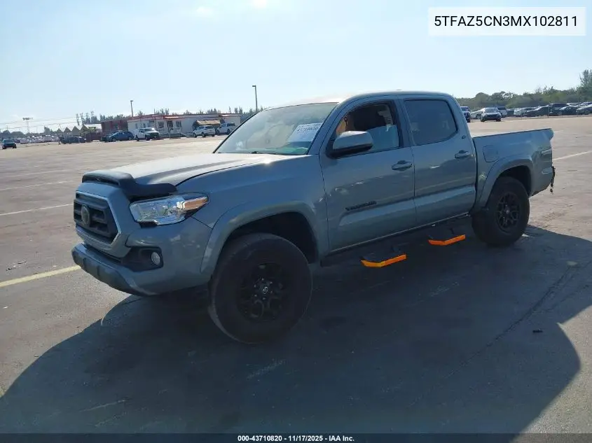 5TFAZ5CN3MX102811 2021 Toyota Tacoma Sr5 V6