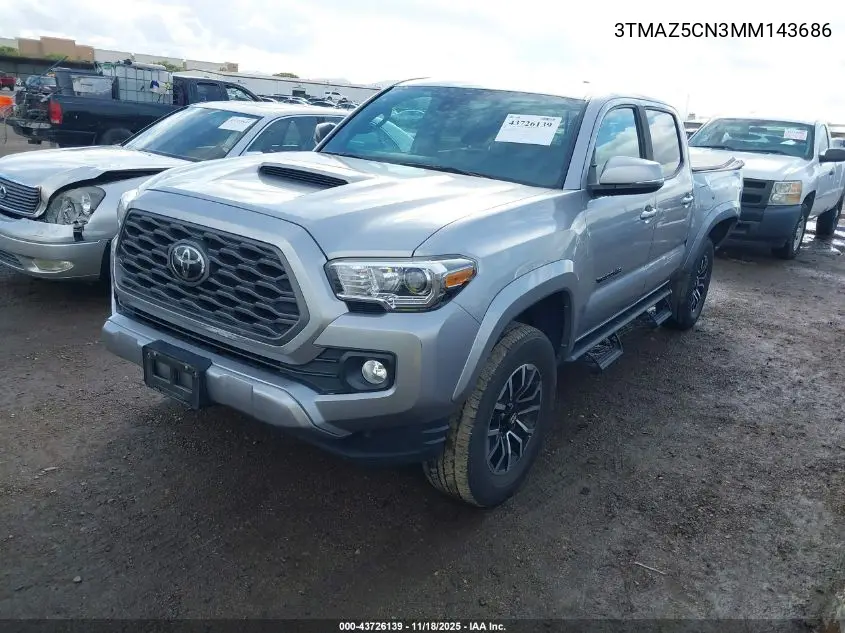 3TMAZ5CN3MM143686 2021 Toyota Tacoma Trd Sport