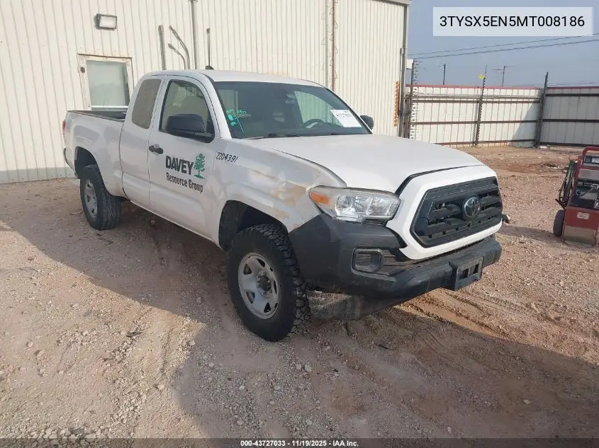 3TYSX5EN5MT008186 2021 Toyota Tacoma Sr