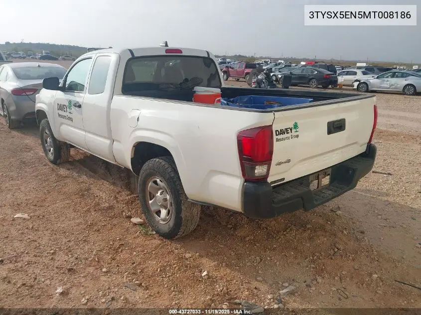 3TYSX5EN5MT008186 2021 Toyota Tacoma Sr