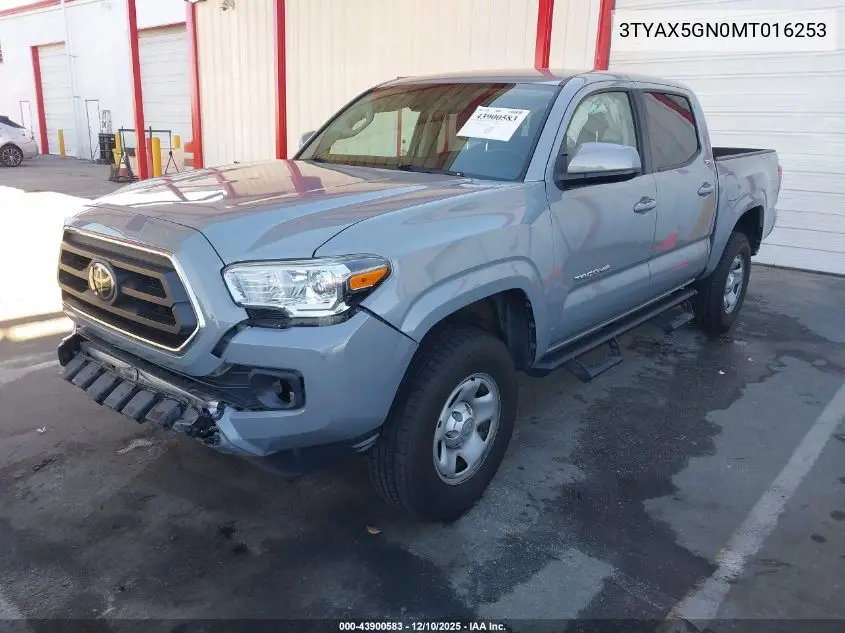 3TYAX5GN0MT016253 2021 Toyota Tacoma Sr5