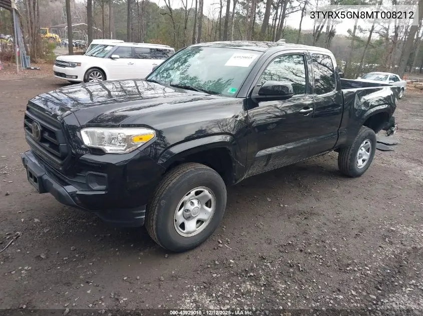 3TYRX5GN8MT008212 2021 Toyota Tacoma Sr