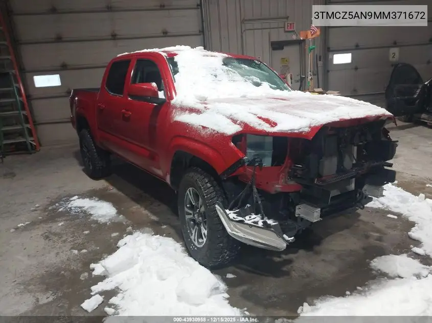 3TMCZ5AN9MM371672 2021 Toyota Tacoma Sr V6