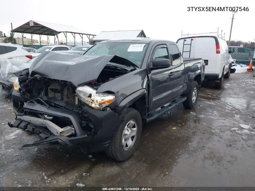 3TYSX5EN4MT007546 2021 Toyota Tacoma Sr