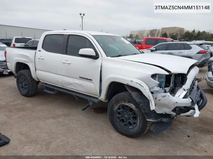 3TMAZ5CN4MM151148 2021 Toyota Tacoma Sr5 V6