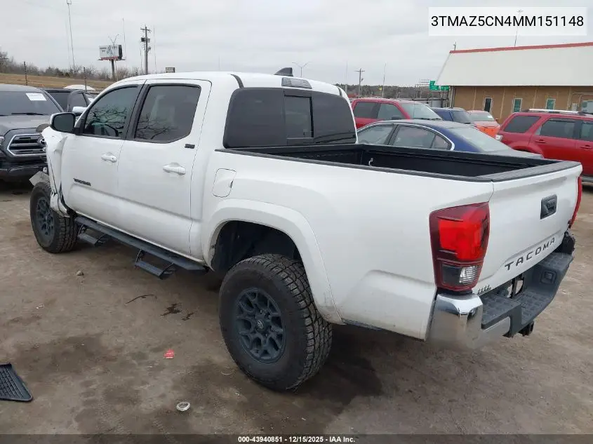 3TMAZ5CN4MM151148 2021 Toyota Tacoma Sr5 V6